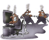 Cartoon: black out (small) by HSB-Cartoon tagged computer,pc,user,blackout,internet,anbieter,provider,server,internetbenutzer,bildschirm,display,airbrush,airbrushhandcraft,airbrushdrawing