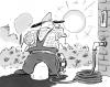 Cartoon: Clint Eastwood garden (small) by HSB-Cartoon tagged garden,summer,flowers,cowboy
