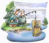 Cartoon: fishing technic (small) by HSB-Cartoon tagged fish,fishing,fishingcartoon,bait,hook,fishhook,mousetrap,water,lake,sea,angeln,angelsport,angler,anglercartoon,mausefalle,airbrush