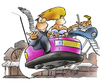 Cartoon: Kirmes (small) by HSB-Cartoon tagged kirmes,jahrmarkt,autoscooter,scooter,fest,stadtfest,achterbahn