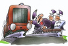 Cartoon: Lärmschutz (small) by HSB-Cartoon tagged db,bahn,eisenbahn,lok,lokomotive,lärmschutz,schiene,gleise,politik,politiker,bahnhof,zug,zugverkehr,lärmschutzgutachten,konfrontation,politikkarikatur,cartoon