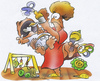Cartoon: lucky mother (small) by HSB-Cartoon tagged mother,parents,baby,child,kid,father,airbrush