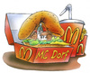Cartoon: Mc Donalds (small) by HSB-Cartoon tagged mc,donalds,mcdonalds,fastfood,hamburger,cheeseburger,pommes,cola,fastfoodkette,imbiss,dorf,village,airbrush