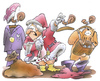 Cartoon: Nikolaus (small) by HSB-Cartoon tagged nikolaus,santaclaus,weihnachten,bescherung,osterhase