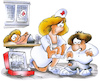 Cartoon: nurse (small) by HSB-Cartoon tagged krankenschwester,nurse,chiold,children,patient,emergency,notfall,operation,pflaster,trost,kind,kinderarzt,klinik,hospital,ambulanz,erstehilfe,first,aid,plaster,pain,schmerz,doctor,doc,arzt,ärztin,behandlung,behandlungsraum,kinderkrankenschwester,arzthelferin,cartoon,cartoonmotiv,hurt,medical,examination