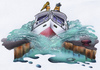 Cartoon: on the canal (small) by HSB-Cartoon tagged cartoon,airbrush,boat,ship,water,canal,channal,airbrushart