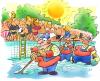 Cartoon: swimmingseason (small) by HSB-Cartoon tagged swimming,summer,swimmingpool,spare,freetime,weather