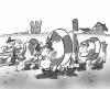 Cartoon: Überschwemmung (small) by HSB-Cartoon tagged landwirtschaft tiere kühe kuh farmer agrar hochwasser überschwemmung wiese weide