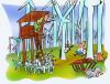 Cartoon: wind power station (small) by HSB-Cartoon tagged windpower,energy,countryside