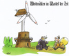 Cartoon: Windmühle (small) by HSB-Cartoon tagged wind,windrad,windmühle,mühle,geld,wirtschaft,windenergie,energie,bauer,müller,cartoon,karikatur,hsb,airbrush