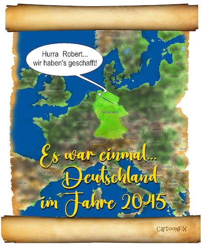 Cartoon: Klimaziel (medium) by Cartoonfix tagged klimaziel,deutschland,2045