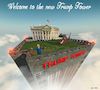 Cartoon: Welcome... (small) by Cartoonfix tagged wahlen,usa,2020,withe,house,trump,tower