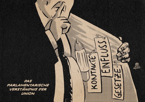Cartoon: Integrität als Fremdwort (medium) by Guido Kuehn tagged union,cdu,csu,kohl,spahn,masken,affäre,korruption,lobbyismus,union,cdu,csu,kohl,spahn,masken,affäre,korruption,lobbyismus