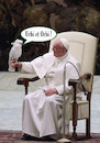Cartoon: Holy Parrot (small) by poleev tagged francis,franziskus,pope,papst,pontifex,parrot,vatican,catholicism,church