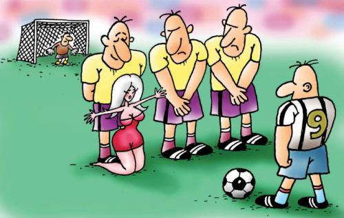 Cartoon: Girl (medium) by Sergey Ermilov tagged girl,football,soccer