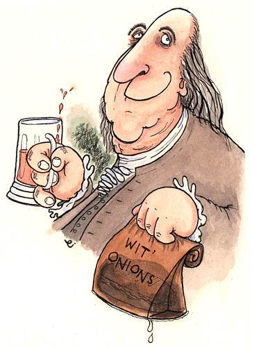 Cartoon: Benjamin Franklin (medium) by dotmund tagged benjamin,franklin