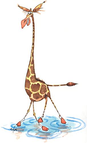 Cartoon Pictures Of Giraffes. Cartoon: Pond skater (medium)