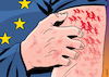 Cartoon: Refugee rash (small) by Enrico Bertuccioli tagged political,immigrants,migrants,refugees,europeanunion,eu,europe,welcome,restrictions,safety,rescue,seatragedy,politicalcartoon,editorialcartoon,asylum,asylumseekers,refugeecrisis,protection,security,business,money,economy
