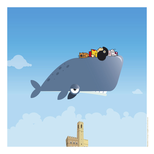 Cartoon: Vincenzina (medium) by Giuseppe Scapigliati tagged balena,whale,amore,love