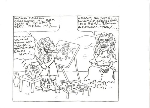 Cartoon: leonardo (medium) by yasar kemal turan tagged leonardo