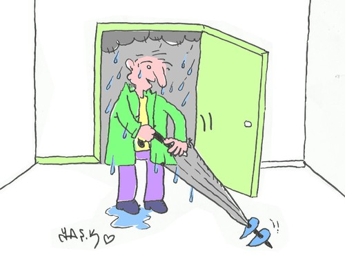 Cartoon: raindrop (medium) by yasar kemal turan tagged raindrop