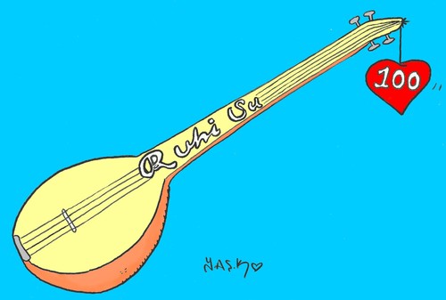 Cartoon: Ruhi Su (medium) by yasar kemal turan tagged ruhi,su