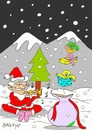 Cartoon: gifts (small) by yasar kemal turan tagged gifts father christmas love