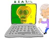 Cartoon: Jair Bolsonaro (small) by yasar kemal turan tagged jair,bolsonaro