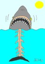 Cartoon: jaws (small) by yasar kemal turan tagged jaws