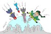 Cartoon: risk (small) by yasar kemal turan tagged risk