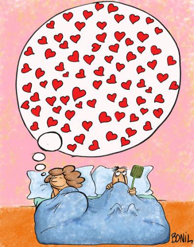 cartoon love images pictures. Cartoon: Love love love (medium) by BONIL tagged love,