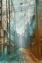 Cartoon: City (small) by alesza tagged city,architecture,buildings,house,digital,painting,art,artwork,illustration