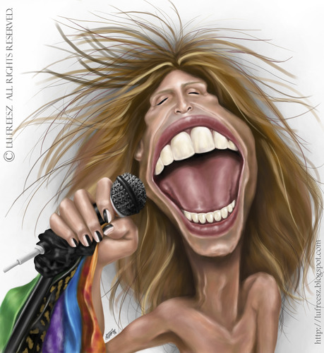 steven tyler cartoon. Cartoon: Steven Tyler (medium)