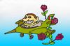 Cartoon: italy air force dont drop bombs (small) by fragocomics tagged gaddafi,libia,crisis,war,patrol,brent,gas,nato,station,coalition,europe,sarkozy,onu