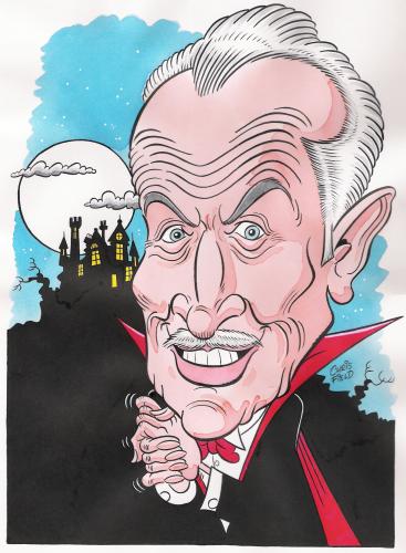 Cartoon: Vincent Price (medium) by fieldtoonz tagged caricature