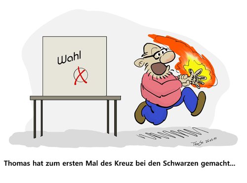 Cartoon: Gewählt (medium) by TomSe tagged wahl