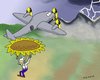 Cartoon: Absprung (small) by TomSe tagged atomausstieg,atomkraft