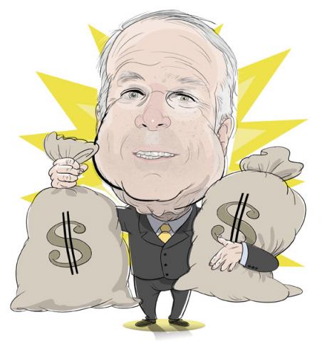 Cartoon: John McCain (medium) by drawgood tagged politics,caricature,portrait,people,politician