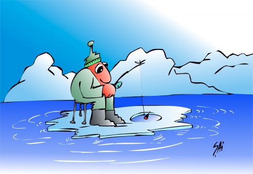 Cartoon: fishing (medium) by SAI tagged fishing