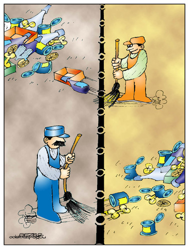 Cartoon: renkli karikatür (medium) by sezer odabasioglu tagged karikatür,renkli