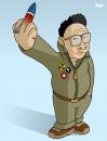 Cartoon: Nuclear threat (small) by Tjeerd Royaards tagged north,korea,kim,jong,il,nuclear,weapons,threat