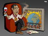 Cartoon: Obama wins Nobel Prize (small) by Tjeerd Royaards tagged obama nobel peace prize world burning hope change usa america president