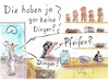 Cartoon: Bäckerei (small) by TomPauLeser tagged backware,bäckerei,puhmann,stutenkerk,weckmann,ding,dinger,krampus,hefekerl,brötchen,torte,konditorei,kuchen,brezel