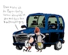 Cartoon: Papiere fertig (small) by F L O tagged auto,suv,abgase