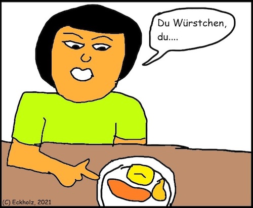Cartoon: Du Würstchen... (medium) by Sven1978 tagged würstchen,tiefgang