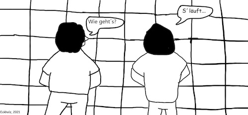 Cartoon: Wie gehts? (medium) by Sven1978 tagged männer,wc,pinkeln,toilette,gesundheit,gesellschaft