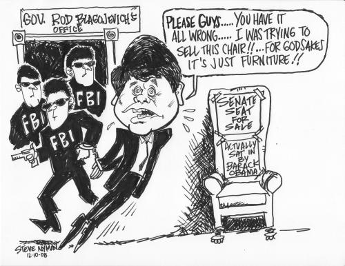 Cartoon: Gov Rod Blagojevich (medium) by Steve Nyman tagged gov,rod,blagojevich