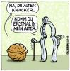 Cartoon: Alter Knacker (small) by Rovey tagged funny alter age opa generation gesellschaft großvater nuss