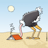 Cartoon: Vogel Strauss liest (small) by Rovey tagged vogel,strauss,tier,lesen,buch,wüste,müde,schlafen,langweilig,literatur,bücher,buchmesse,buchhandel,lesestoff,verstecken,typisch,verhalten