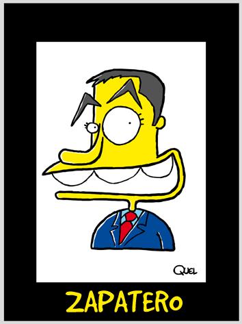 Cartoon: Zapatero Caricature (medium) by QUEL tagged zapatero,caricature